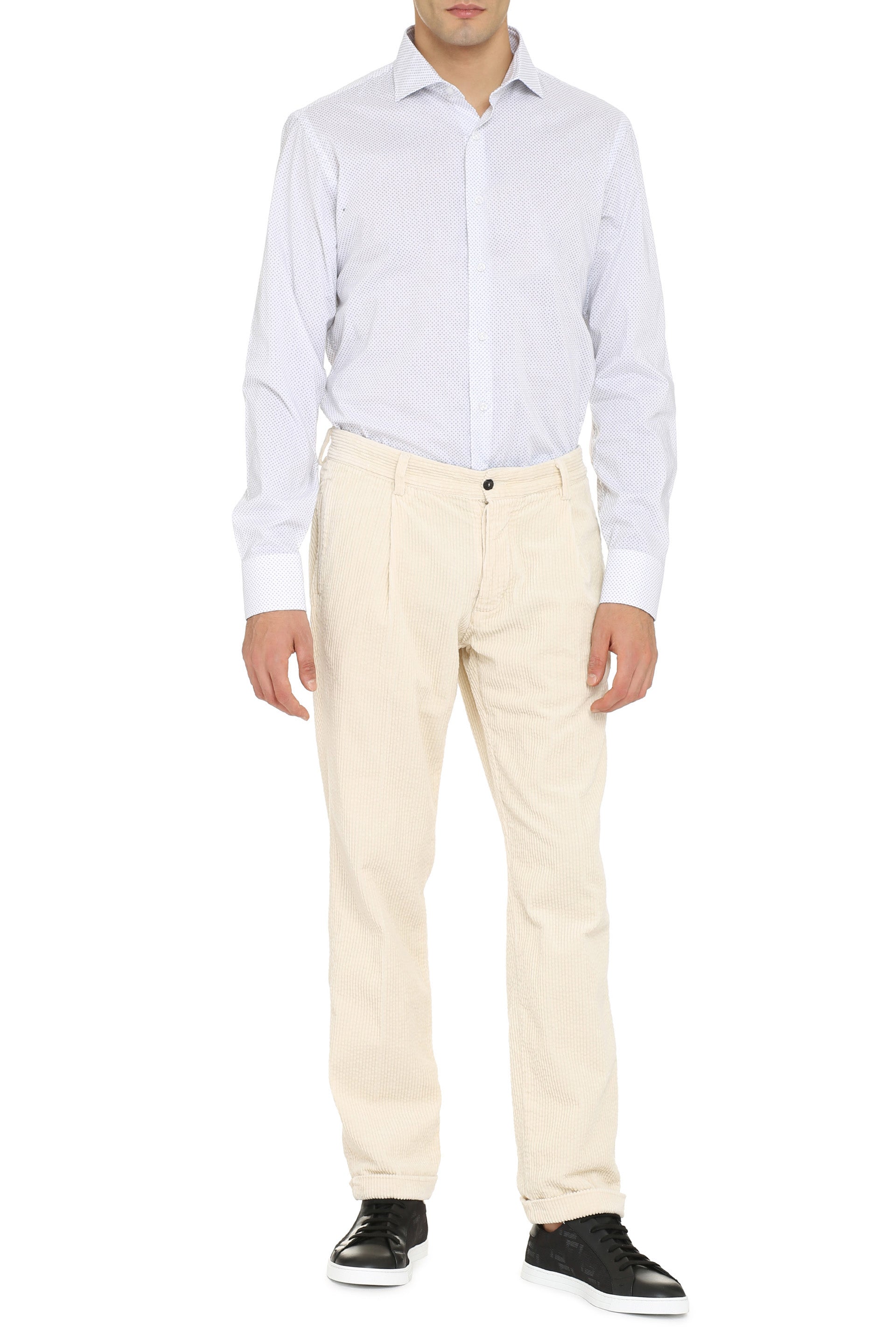 THE (ALPHABET) Alphabet Printed Cotton Shirt - Modern Fit