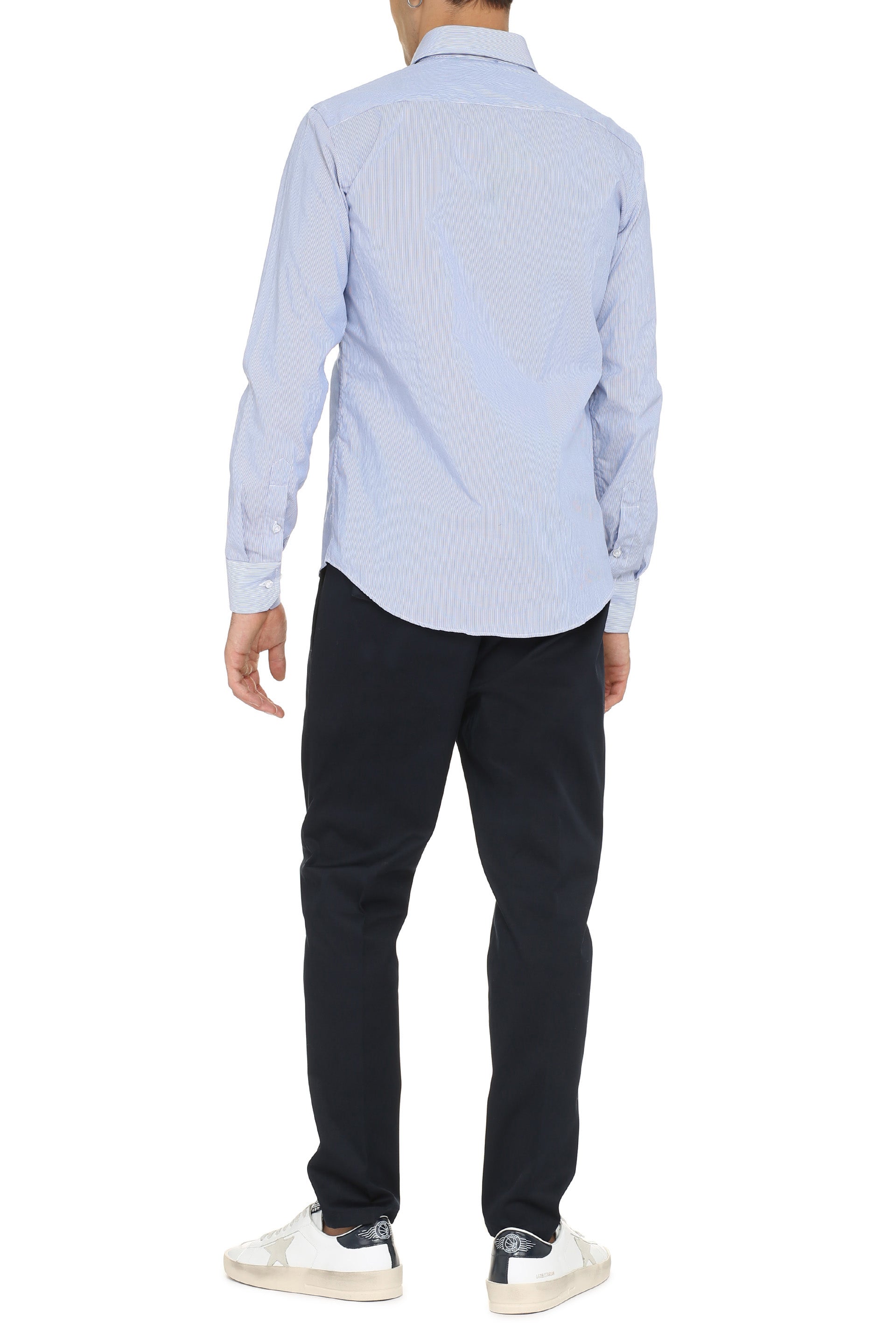 THE (ALPHABET) Striped Cotton Shirt - Men's