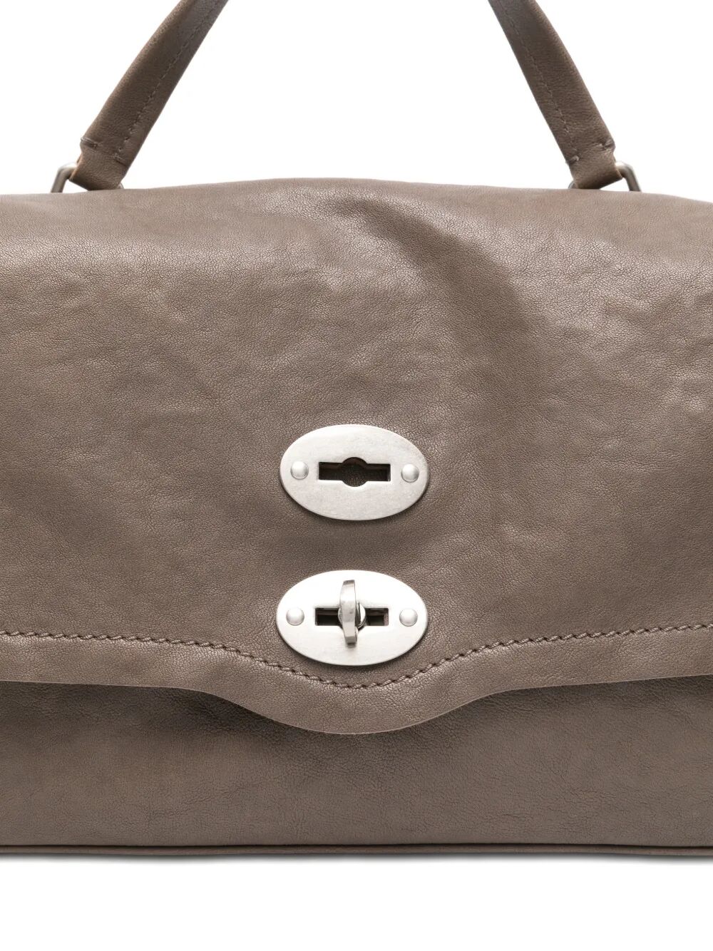 ZANELLATO Mini Hammered Leather Postman Handbag