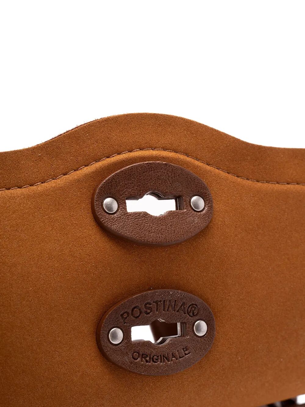 ZANELLATO Mini Postman Handbag in Hammered Leather