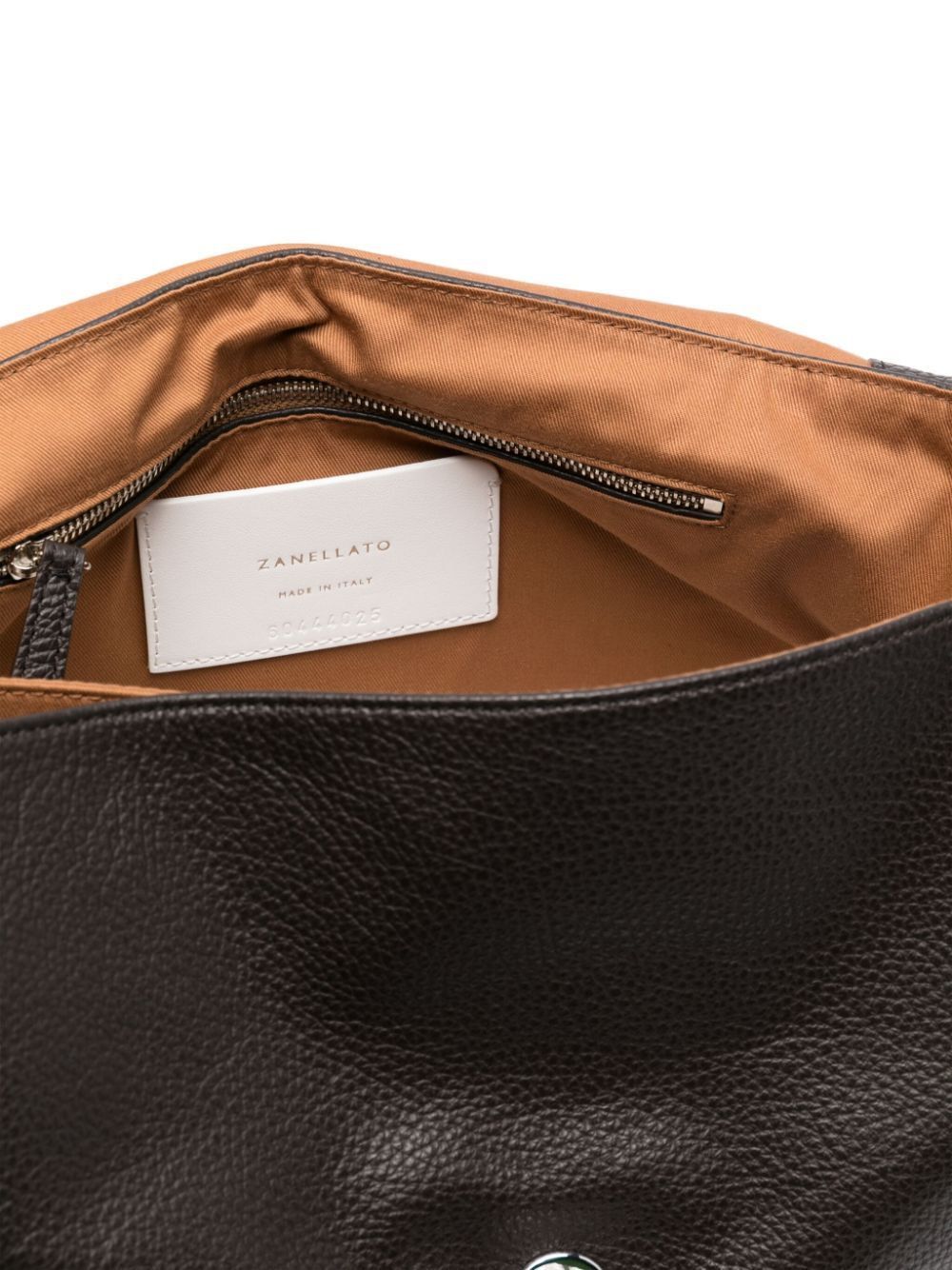 ZANELLATO Medium Postman Handbag in Hammered Leather