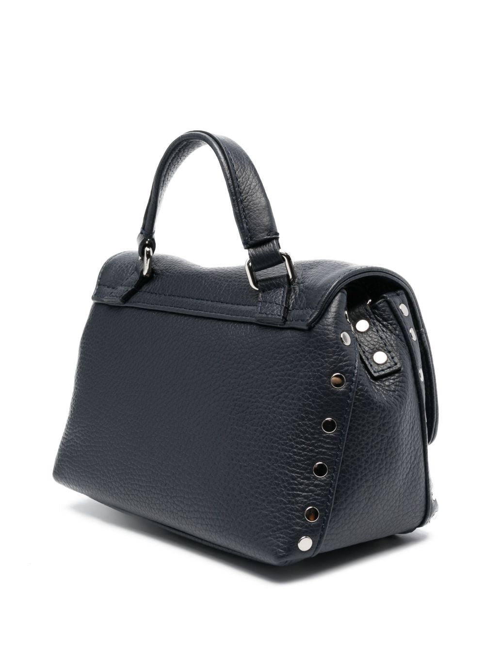 ZANELLATO Mini Leather Handbag with Stud Embellishment