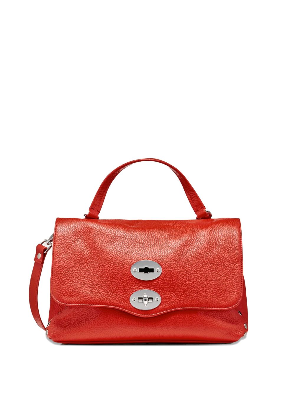 ZANELLATO Leather Top-Handle Turn-Lock Handbag