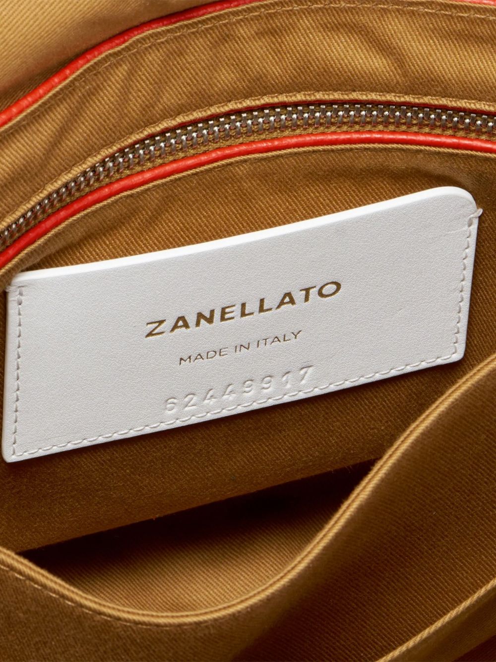 ZANELLATO Leather Top-Handle Turn-Lock Handbag