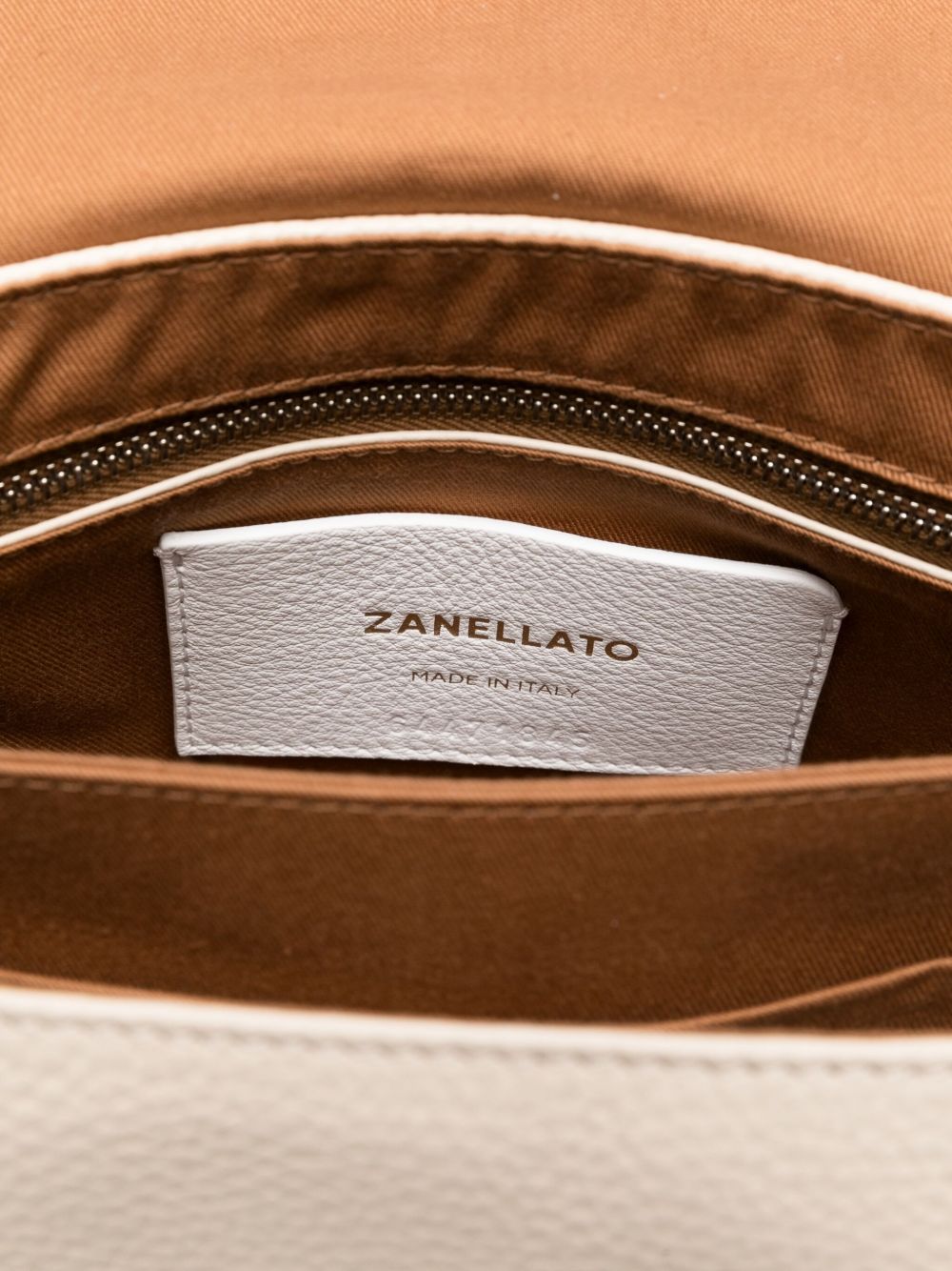 ZANELLATO Mini Leather Handbag with Stud Embellishments