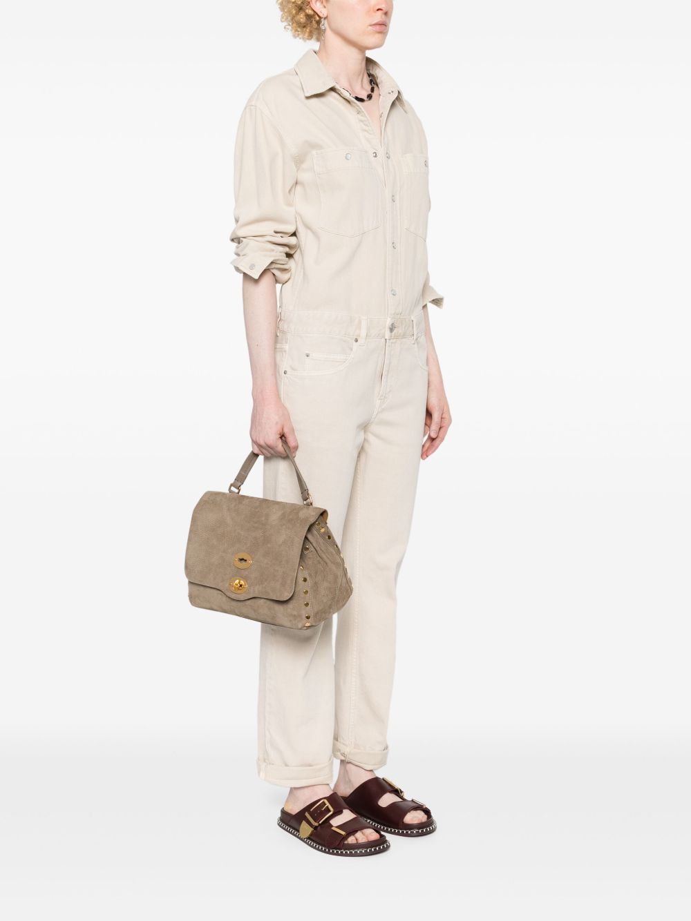 ZANELLATO Mini Suede Leather Handbag