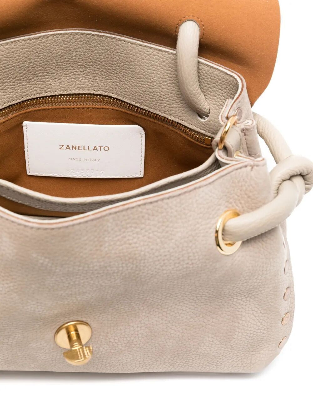 ZANELLATO Mini Suede Handheld Bag