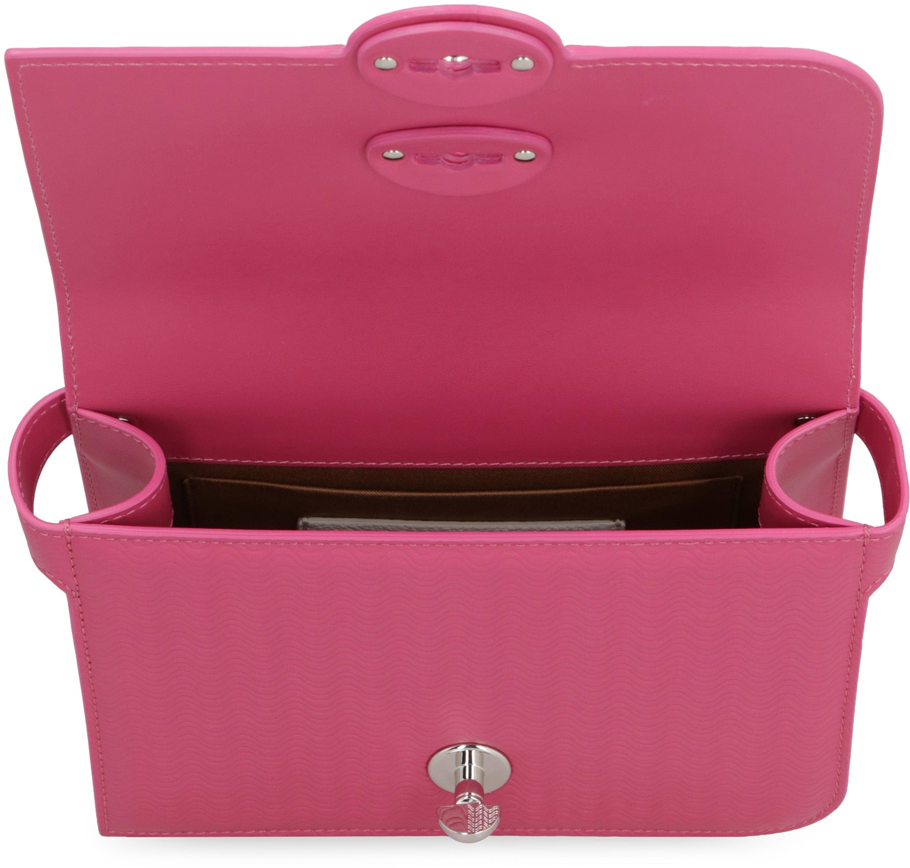 ZANELLATO Mini Leather Handbag with Turn Lock Closure