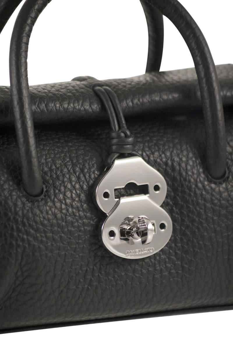 ZANELLATO Mini Grained Leather Handbag
