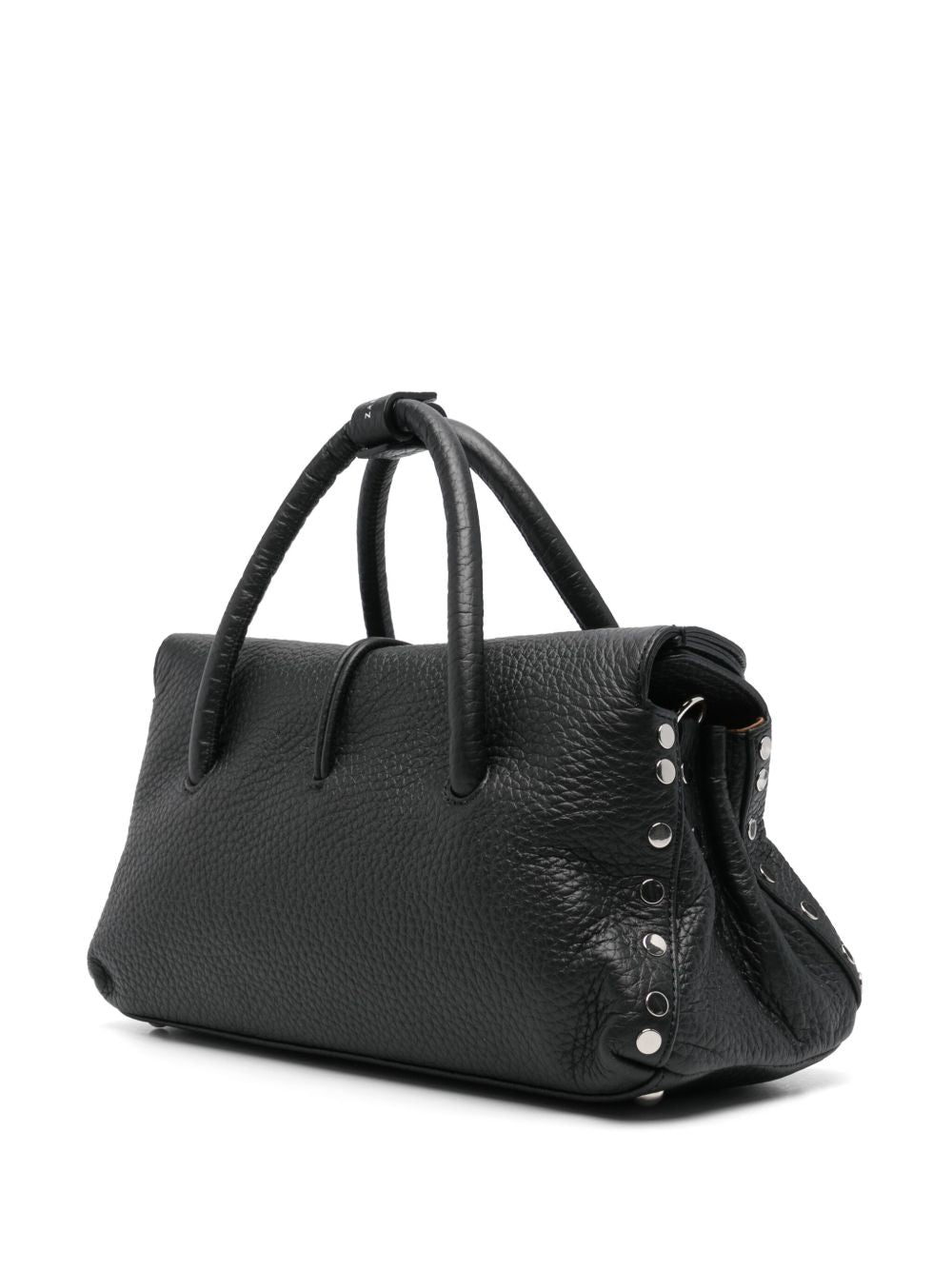 ZANELLATO Mini Leather Handbag with Foldover Top