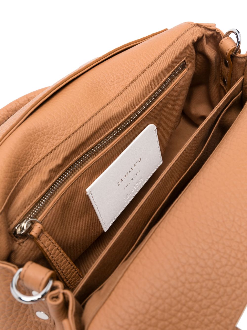 ZANELLATO Mini Leather Handbag with Stud Embellishments