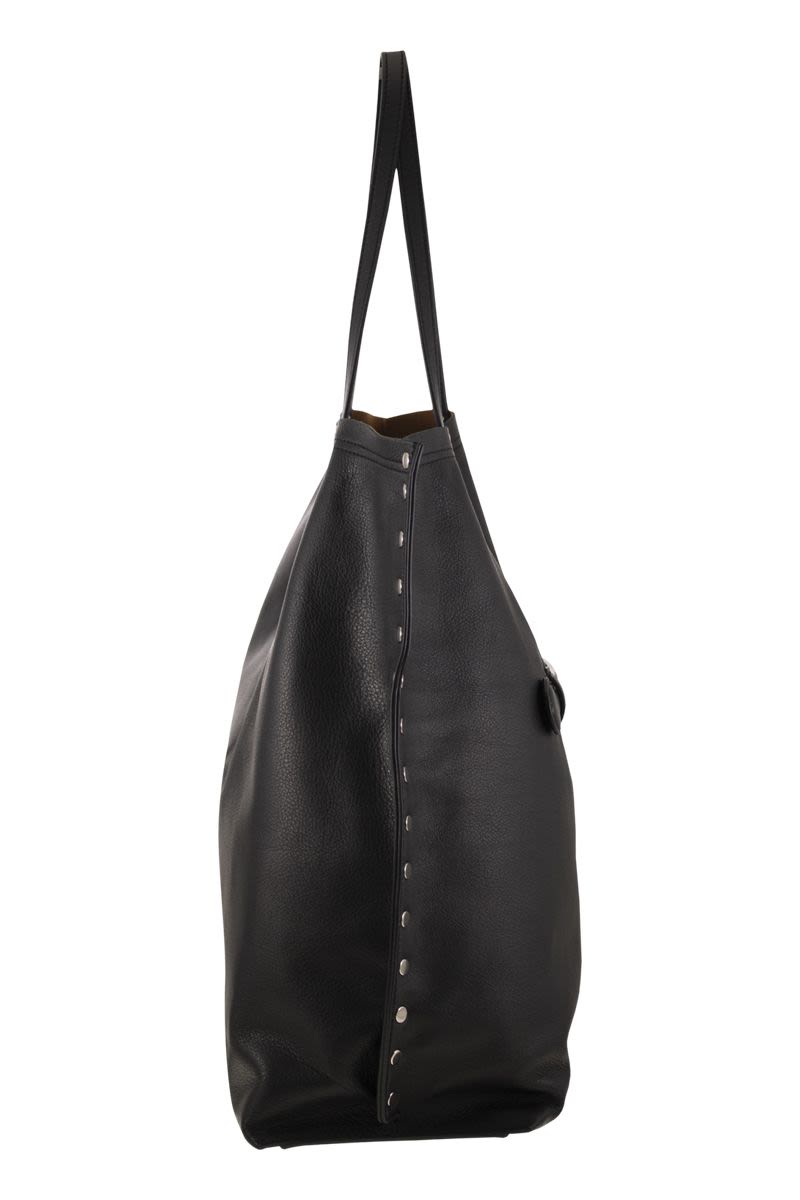 ZANELLATO Leather Handbag M - Transformable Tote for City Strolls