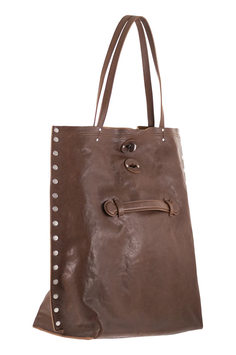 ZANELLATO Transformable Leather Handbag M