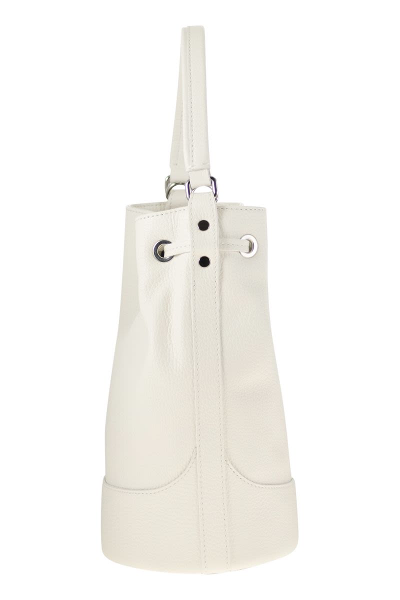 ZANELLATO Leather Bucket Handbag - 28.5x20x15 CM