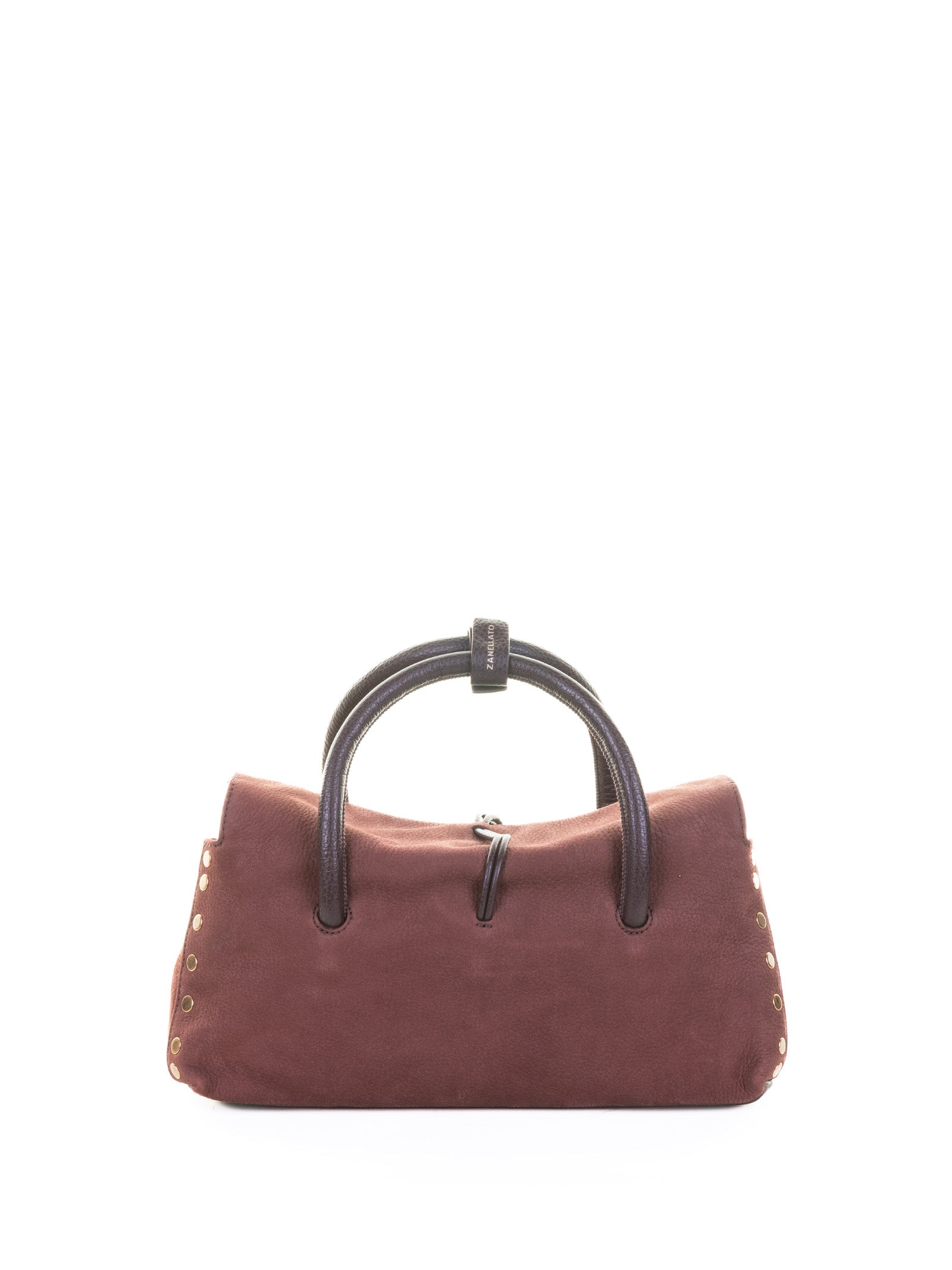 ZANELLATO Mini Suede Handbag with Shoulder Strap
