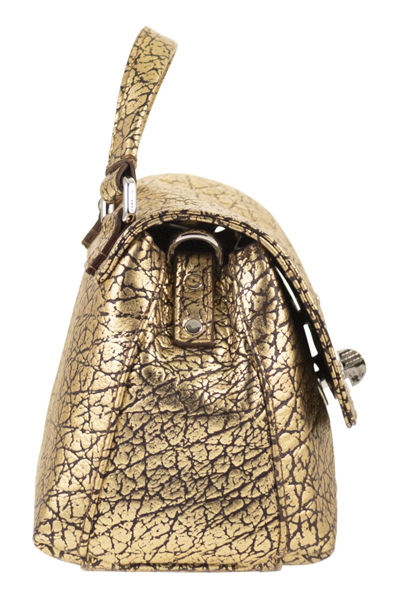 ZANELLATO Mini Laminated Leather Handbag