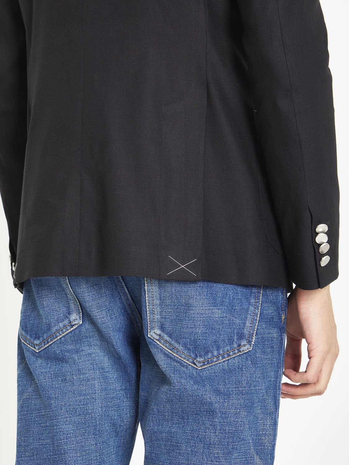 TONELLO Double-Breasted Stretch Jacket in Size IT 50