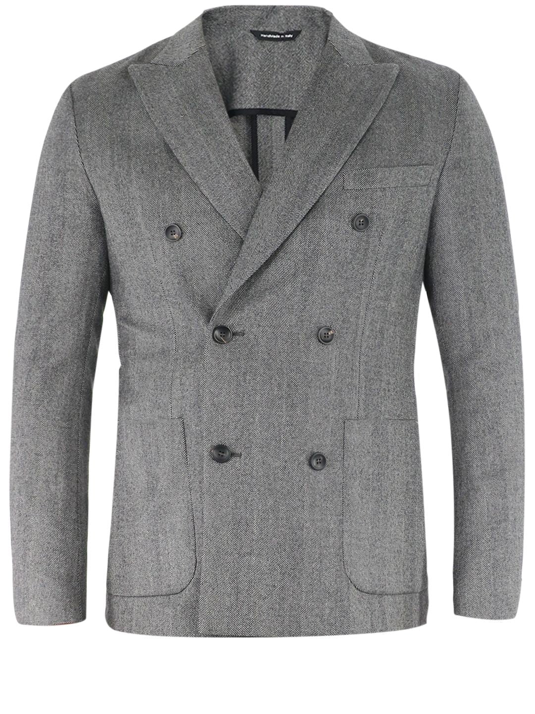 TONELLO Double-Breasted Wool Jacket - Size 46