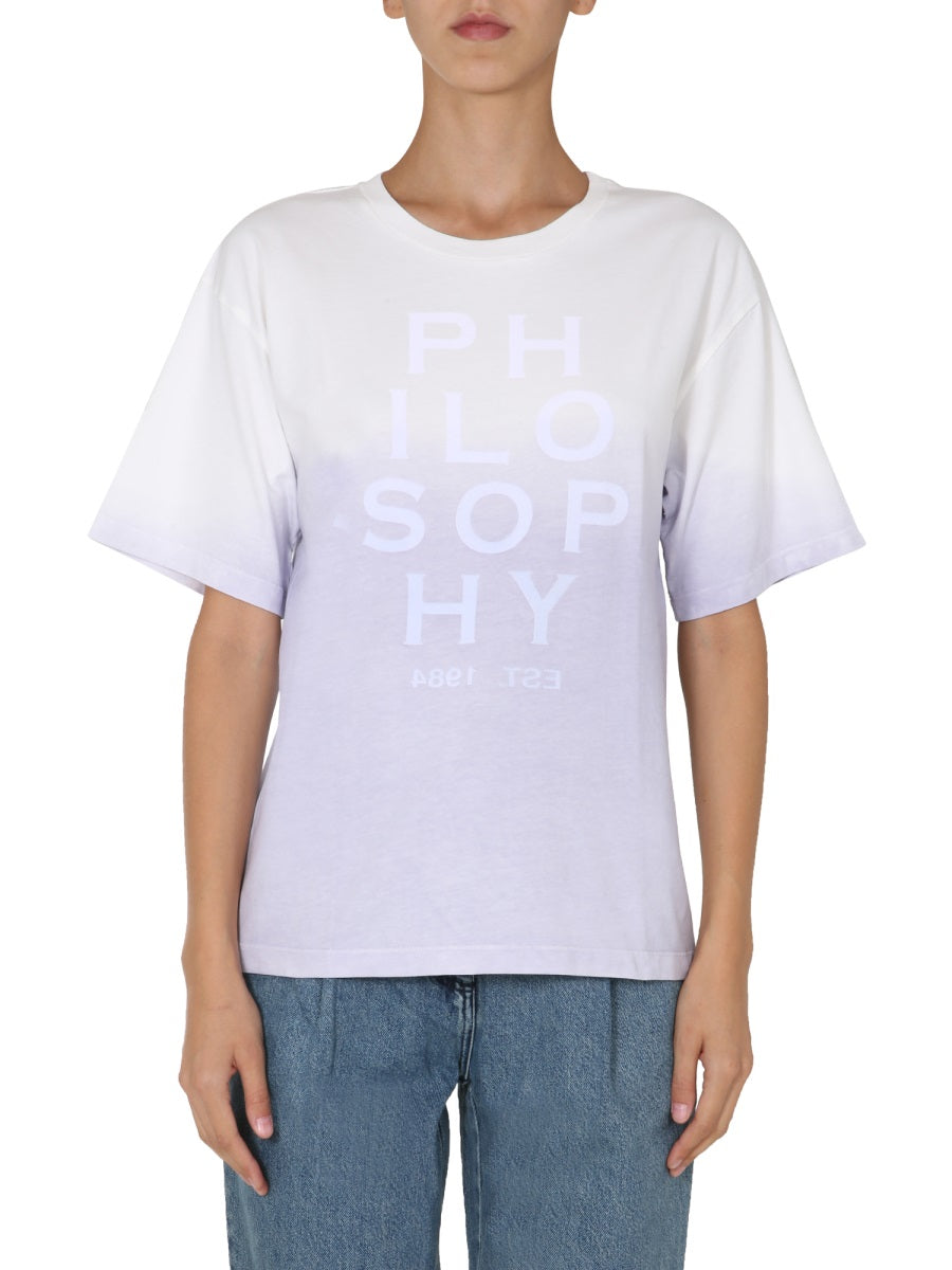PHILOSOPHY DI LORENZO SERAFINI Classic Crew Neck T-Shirt for Women