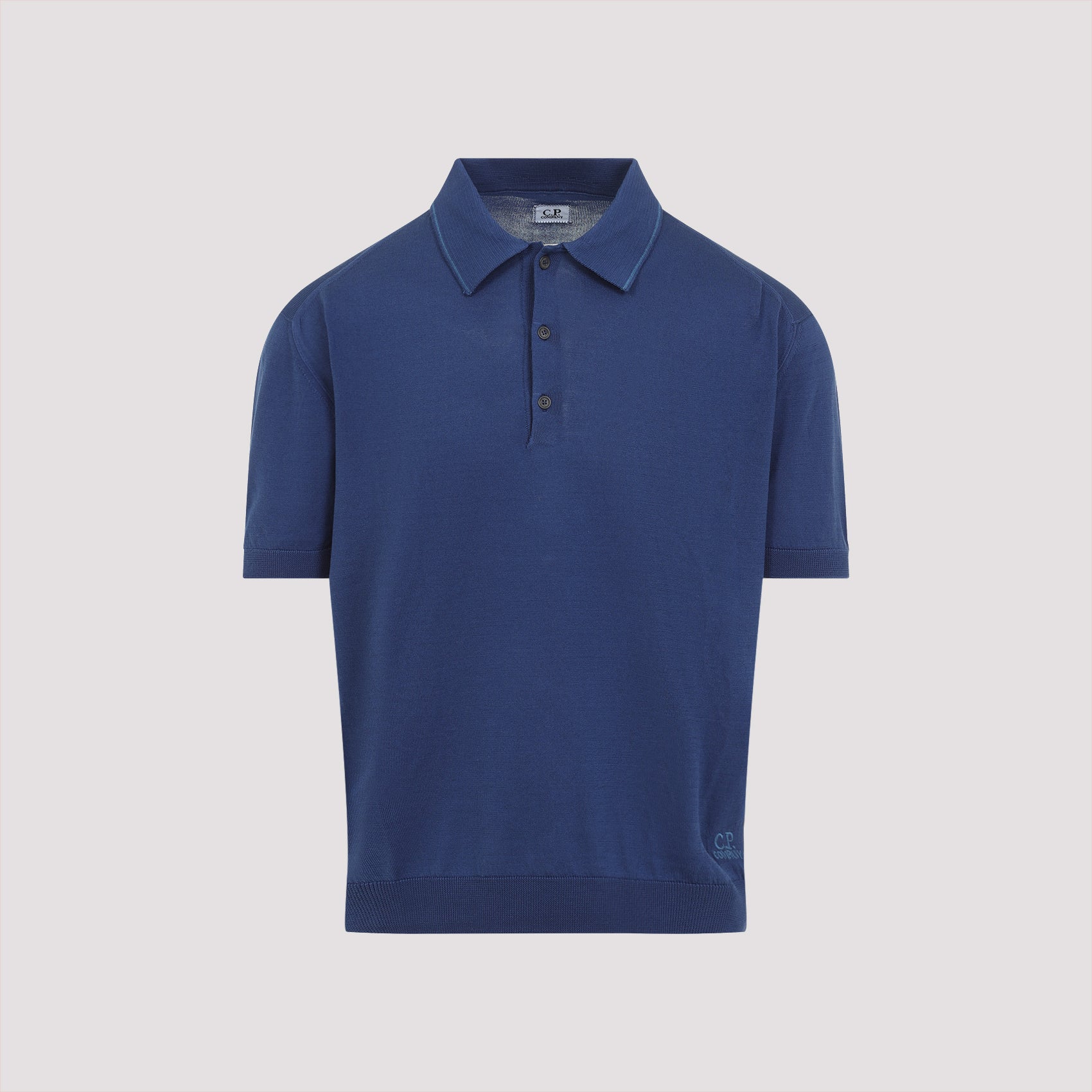 CP COMPANY Buttoned Knit Polo for Men