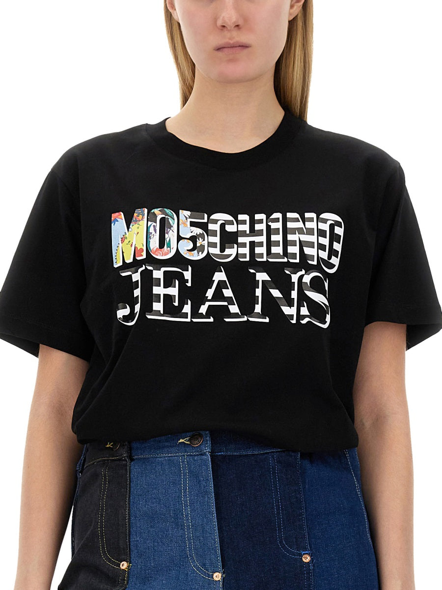 MOSCHINO JEANS Logo T-Shirt for Women - Size S