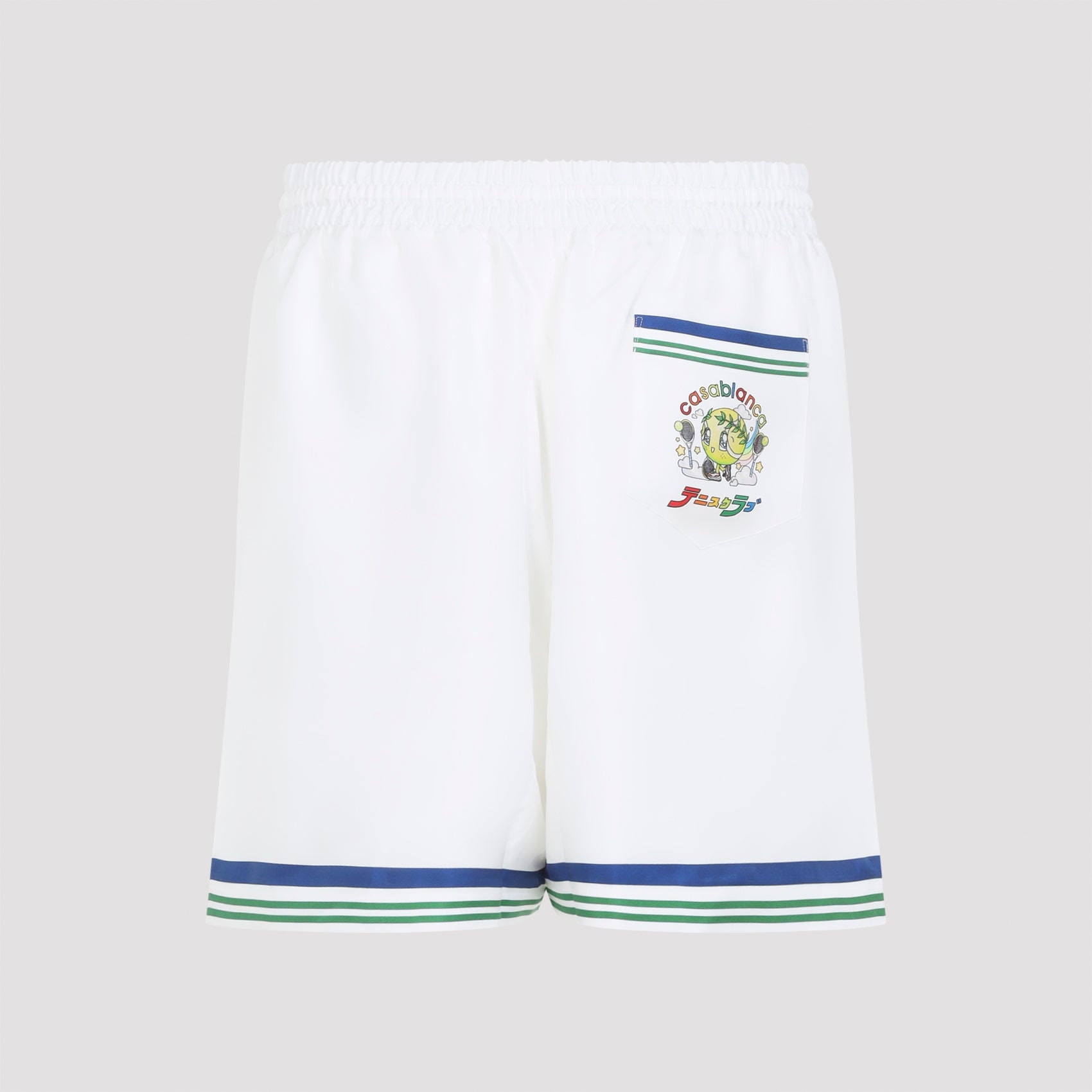 CASABLANCA Men's Mini Drawstring Silk Shorts