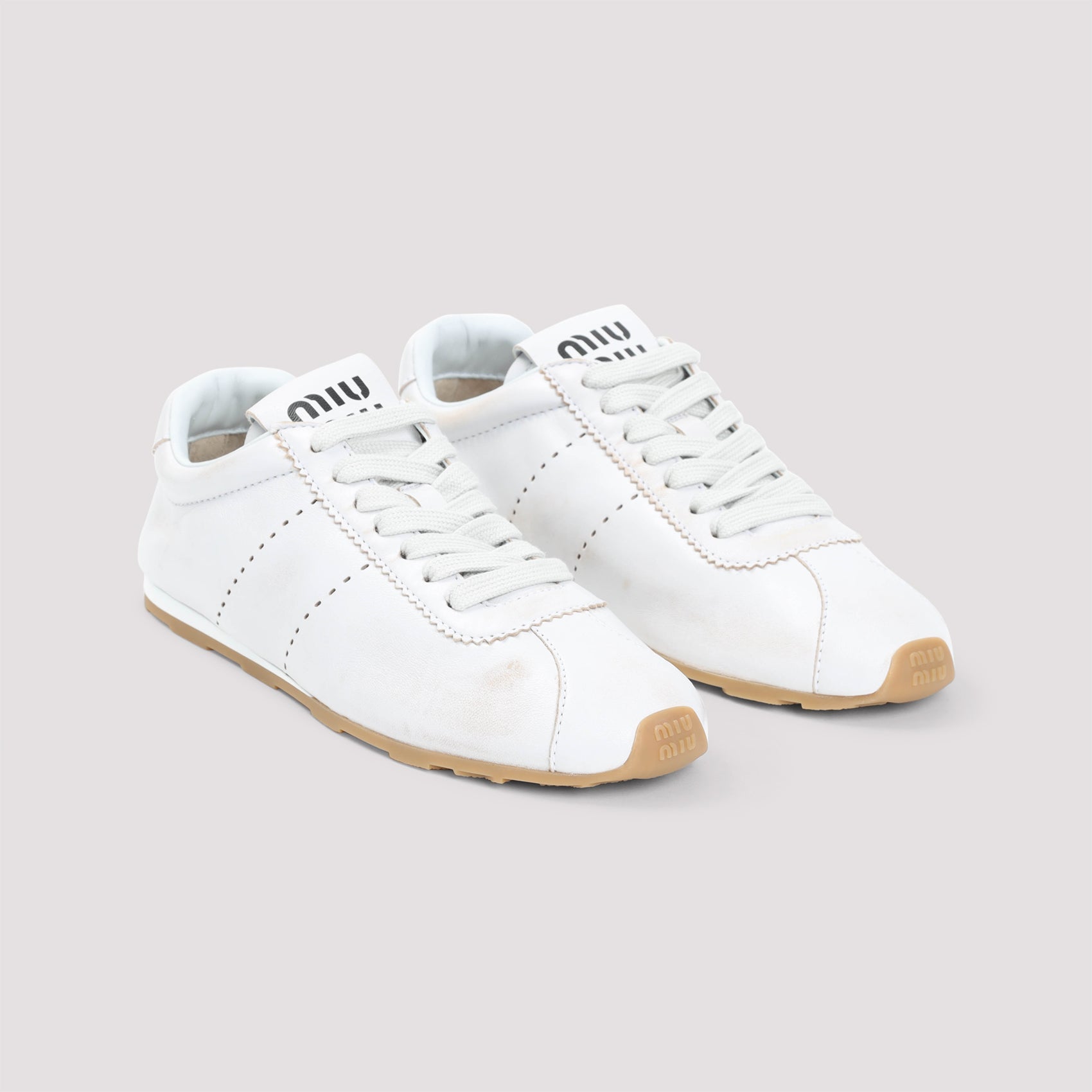 MIU MIU Men's Premium Leather Sneaker
