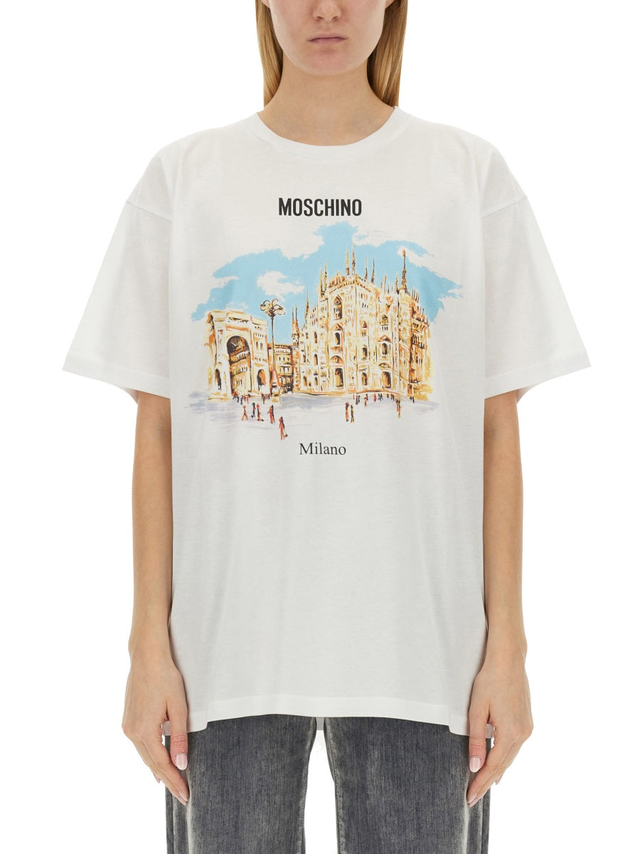 MOSCHINO COUTURE Oversized Logo T-Shirt - Women's