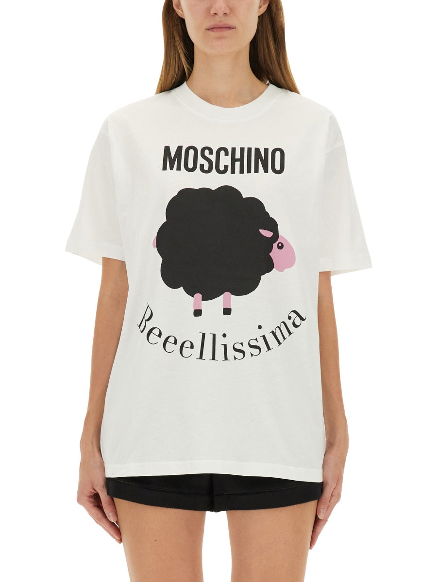 MOSCHINO Stylish T-Shirt with Print - Size S