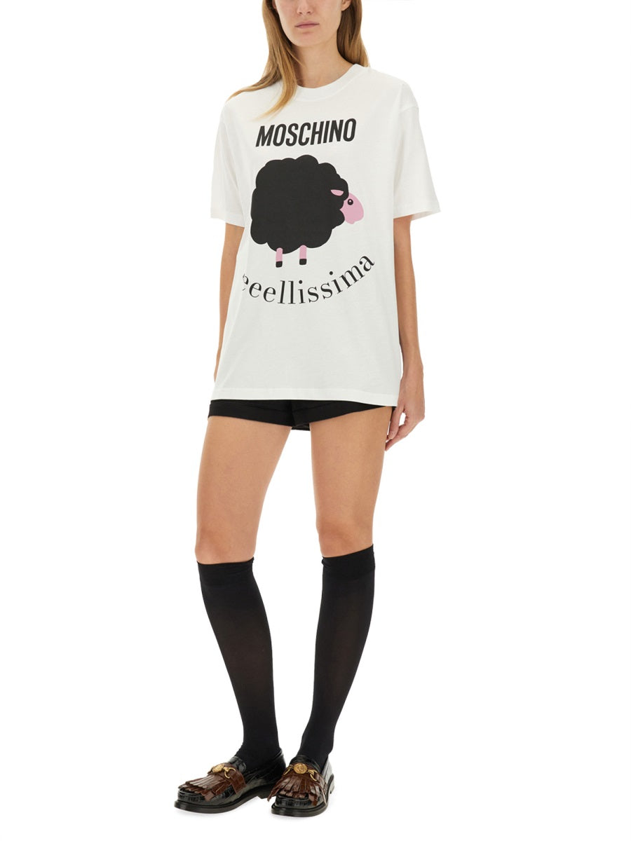 MOSCHINO Stylish T-Shirt with Print - Size S