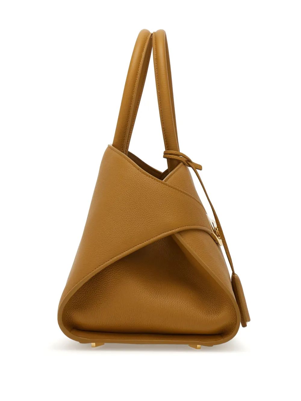 Ferragamo Top Handle Handbag with Gold Detail