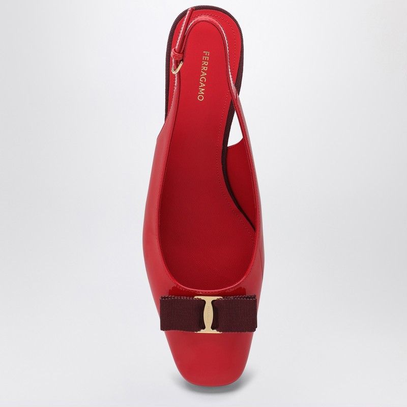 Ferragamo Slingback Pumps with Bow Detail