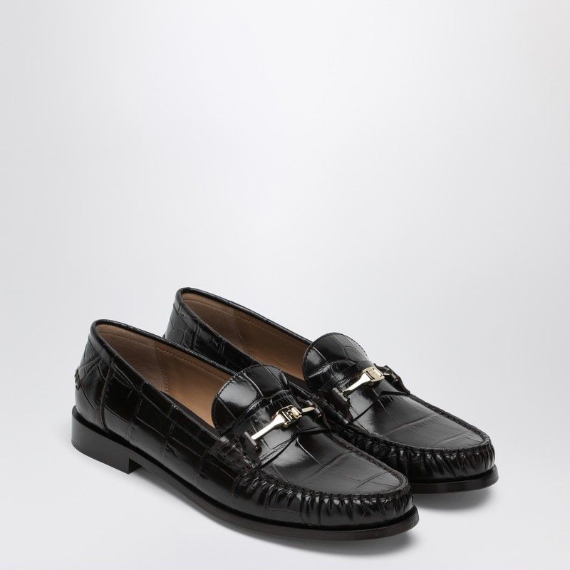 Ferragamo Moccasin with Vara Chain Detail