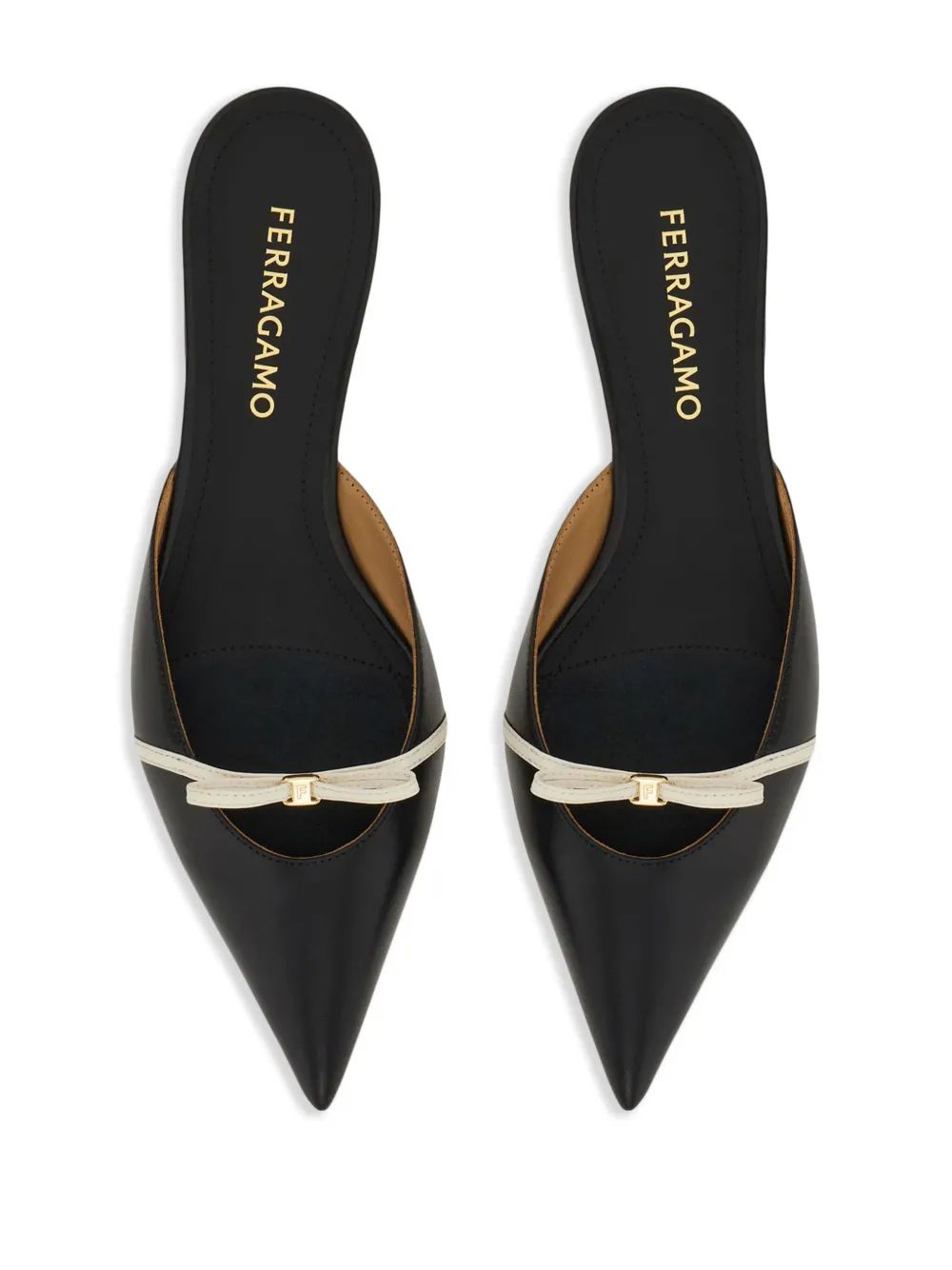 Ferragamo Giulye Flat with Elegant Bow - SS25 Collection