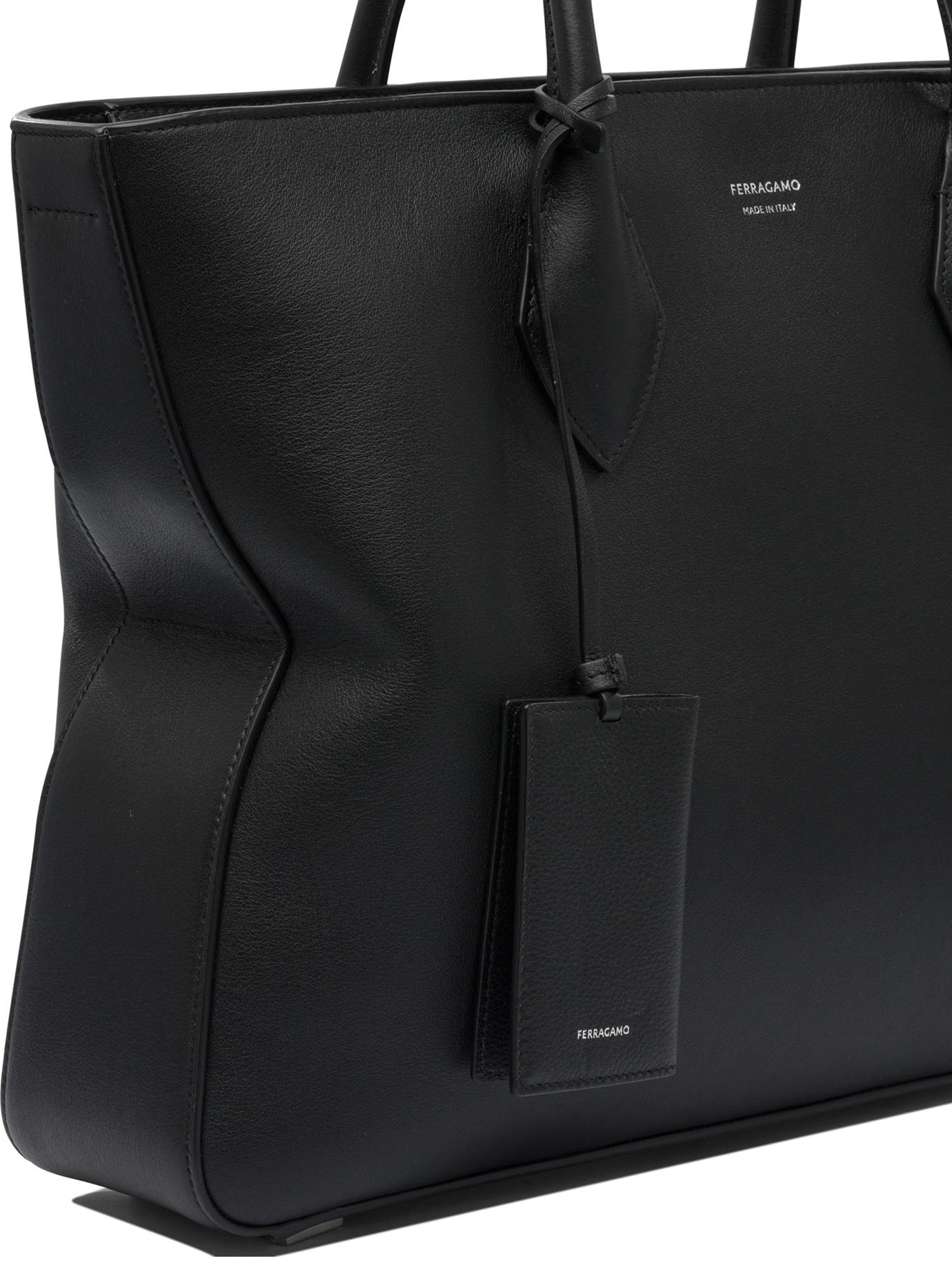 Ferragamo Sophisticated Mini Fabric Handbag - 44X33X16 CM