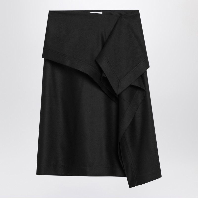 Ferragamo Asymmetric Mini Skirt with Basque