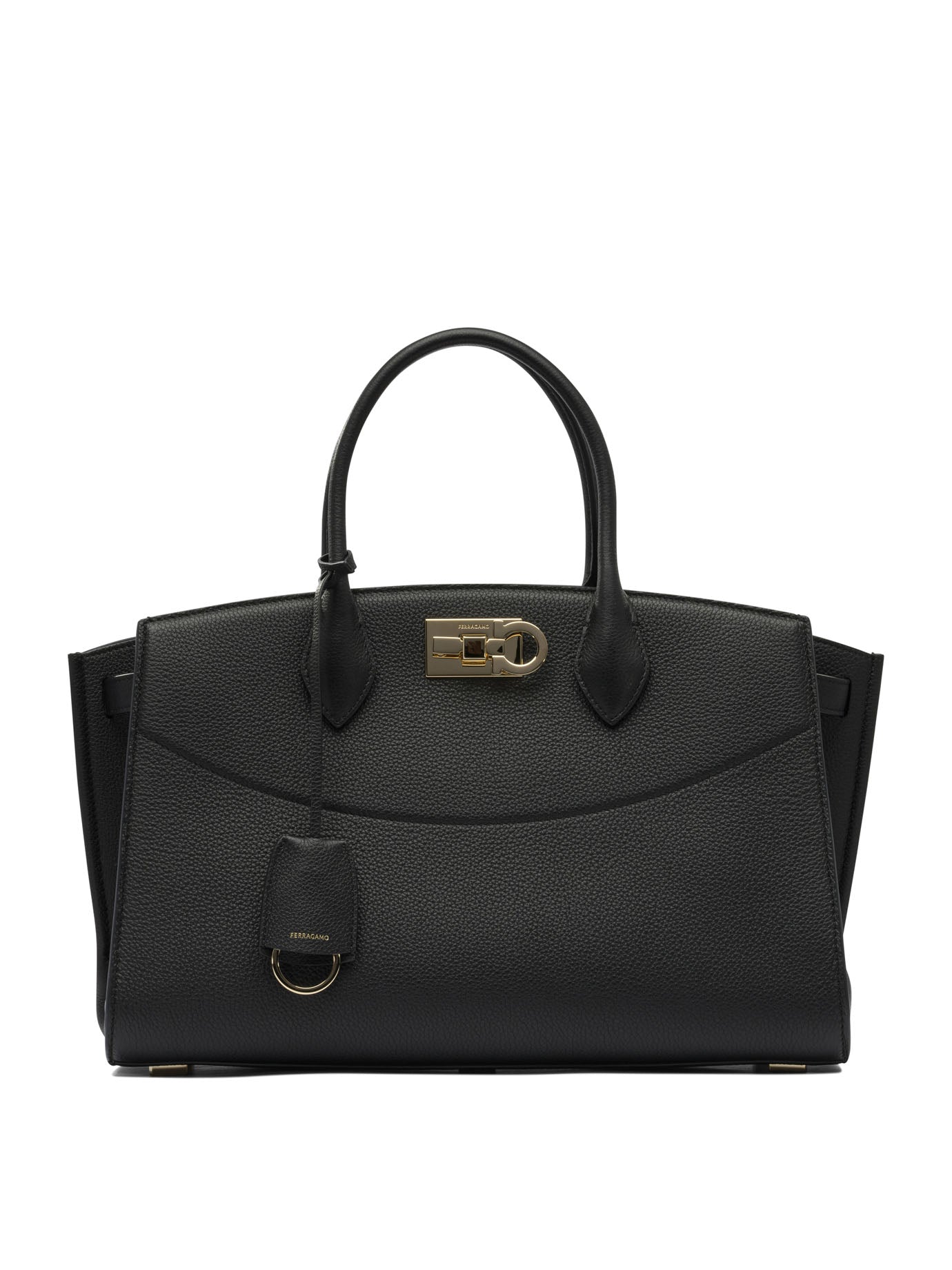 Ferragamo Elegant Handbag with Goat Lining - 29x25x14 CM