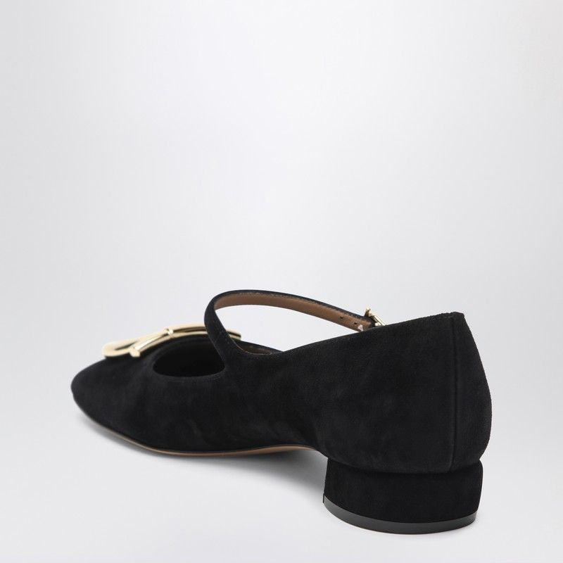 Ferragamo Heeled Ballerina with Adjustable Strap
