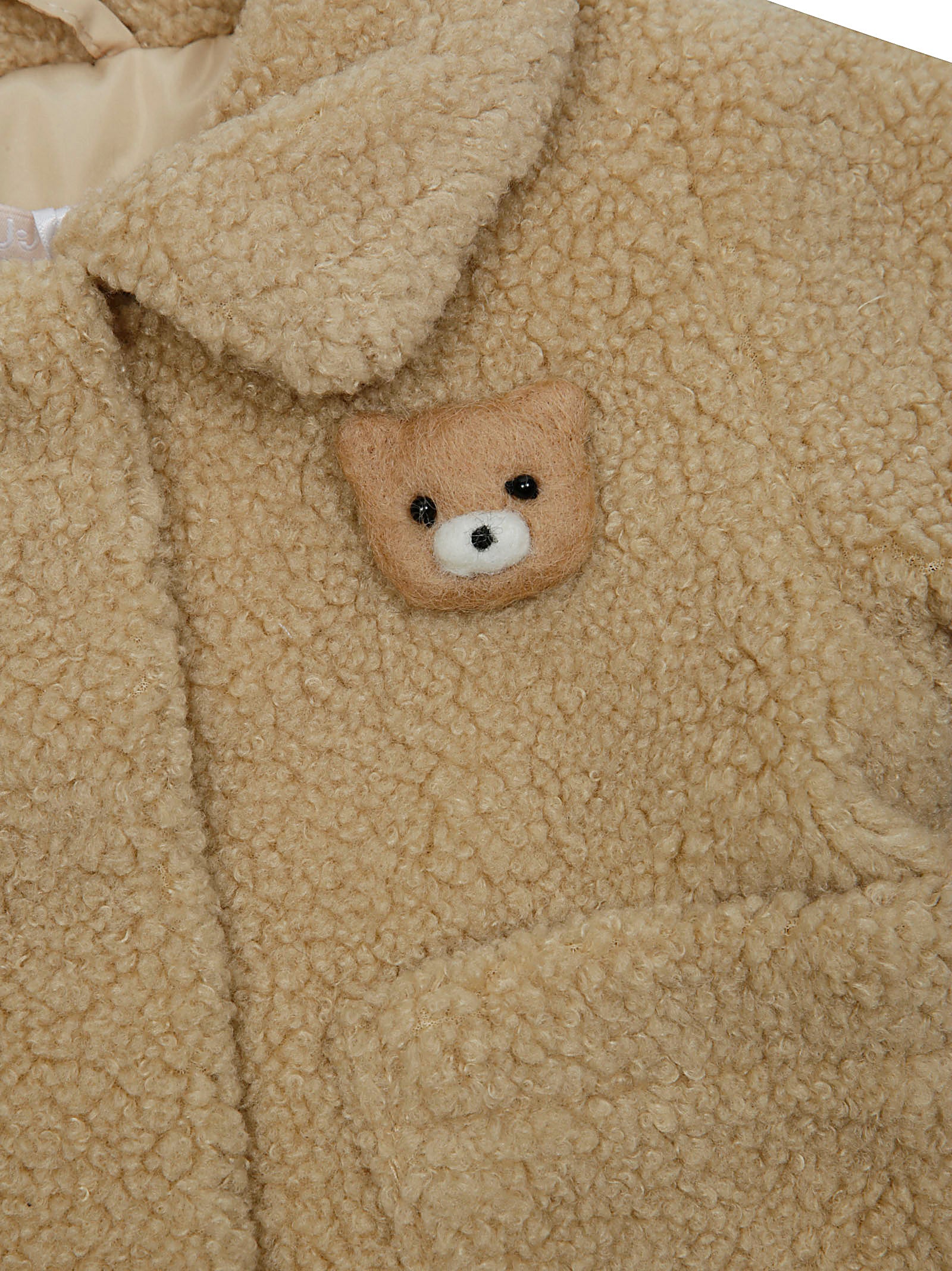 LIU JO KIDS Mini Kids Jacket with Cozy Bear Design