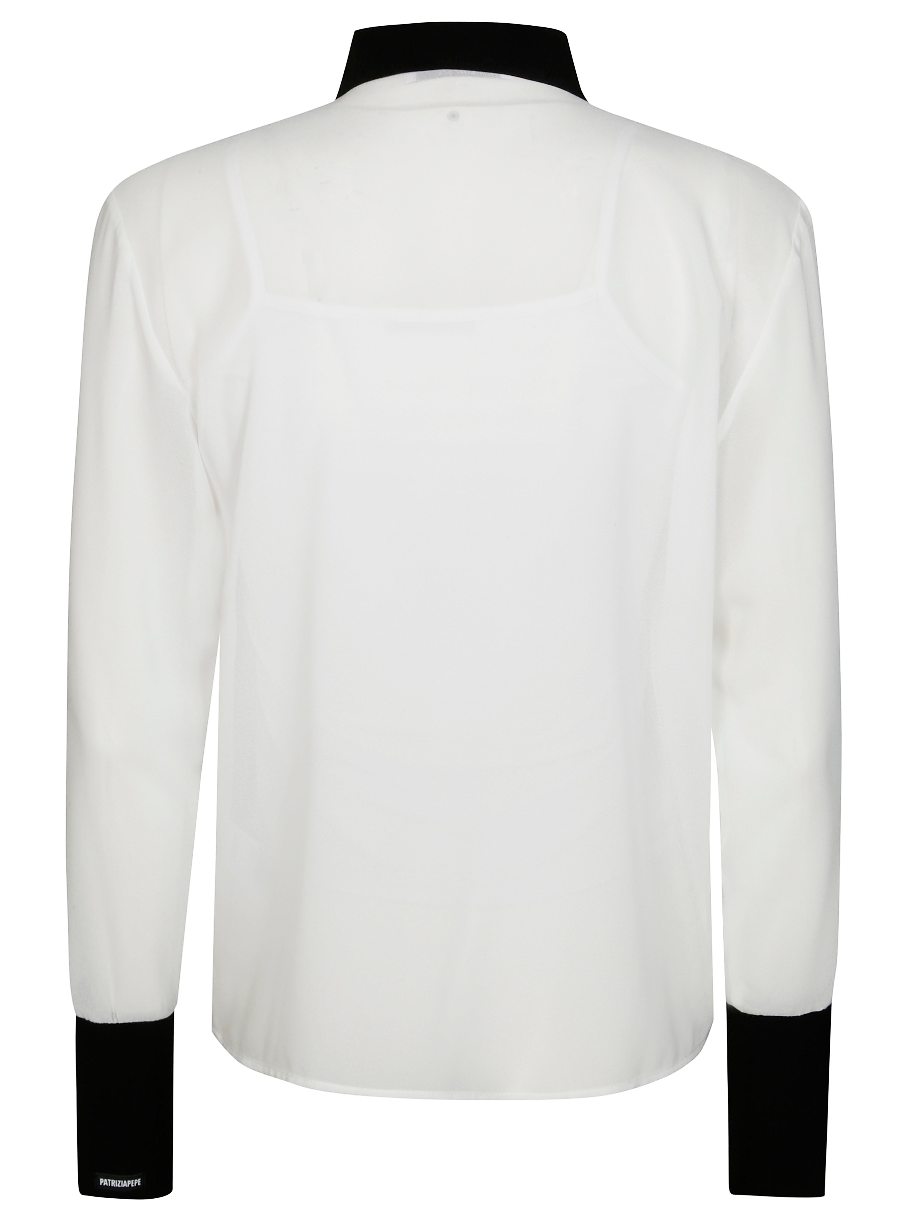 PATRIZIA PEPE Contrast Collar and Cuff Shirt for Kids