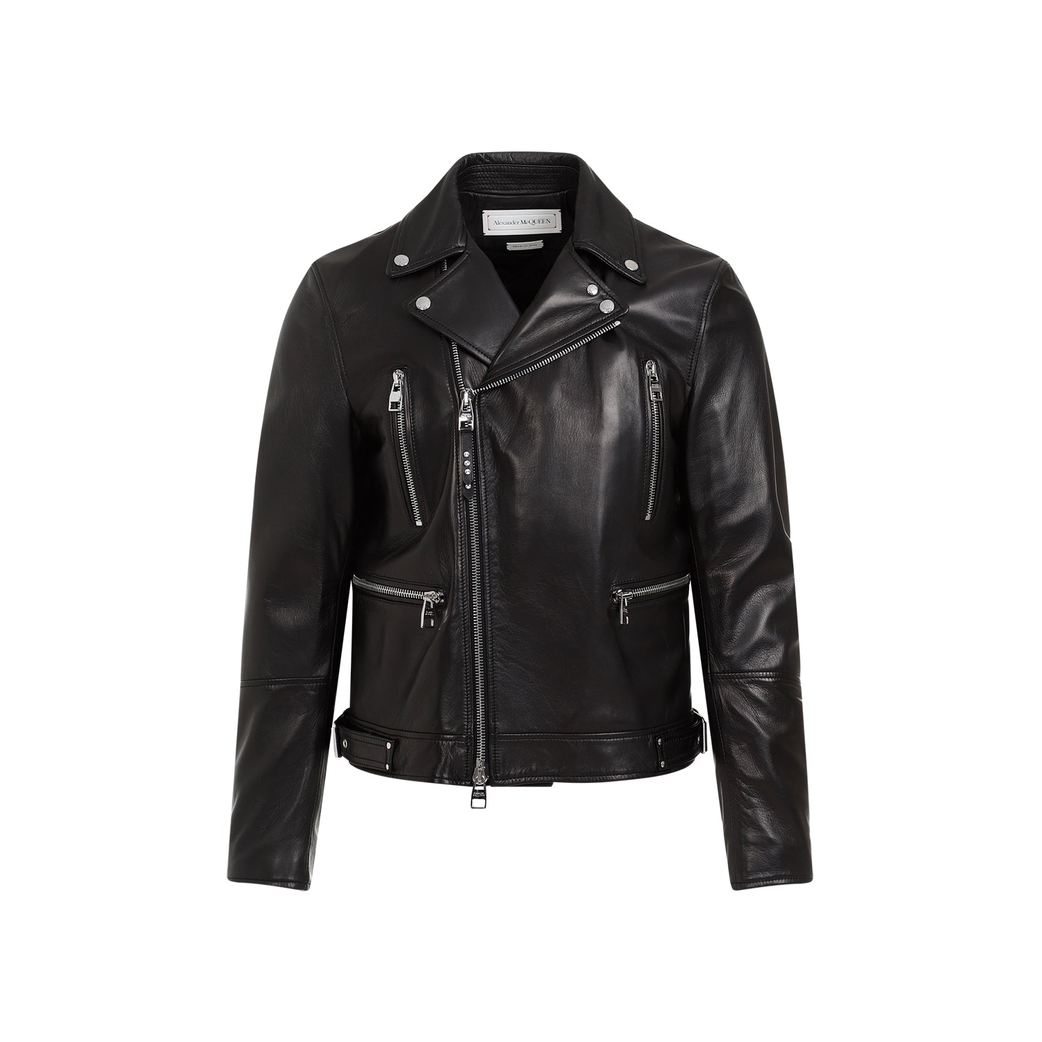 ALEXANDER MCQUEEN Men's Leather Biker Jacket