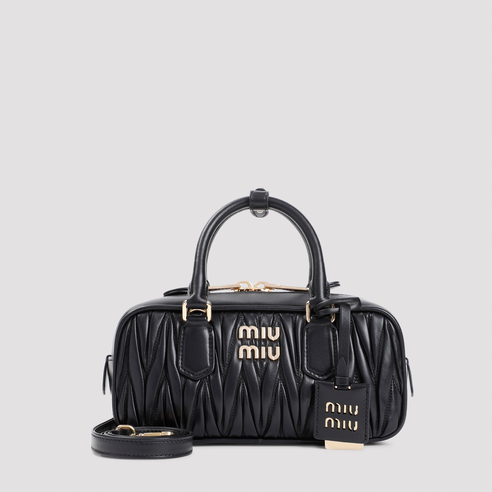 MIU MIU Lamb Leather Handbag - Mini Size (W:24cm H:10cm D:8cm)