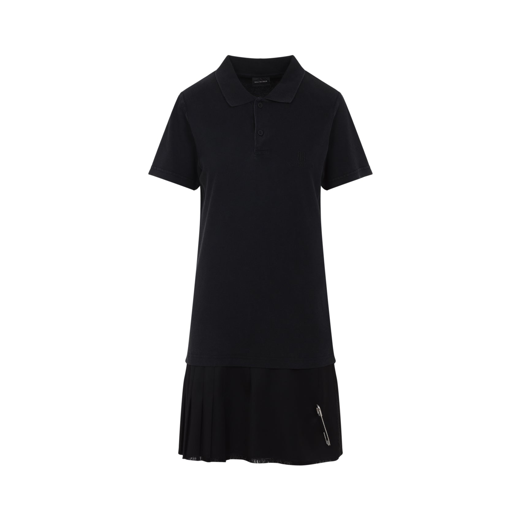 BALENCIAGA Layered Polo Mini Dress for Men