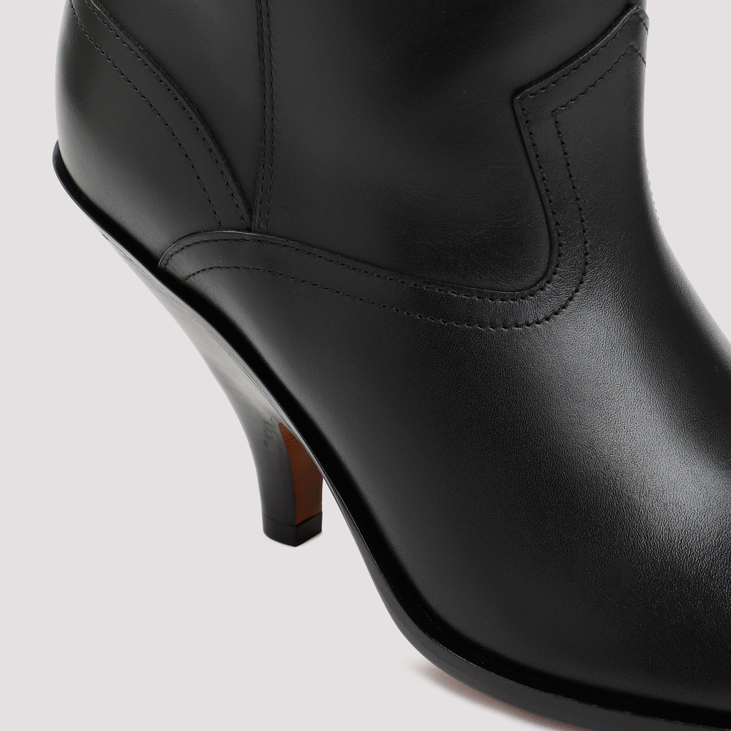 BALLY Lavyn Leather Boots with 9.5cm Heel Height