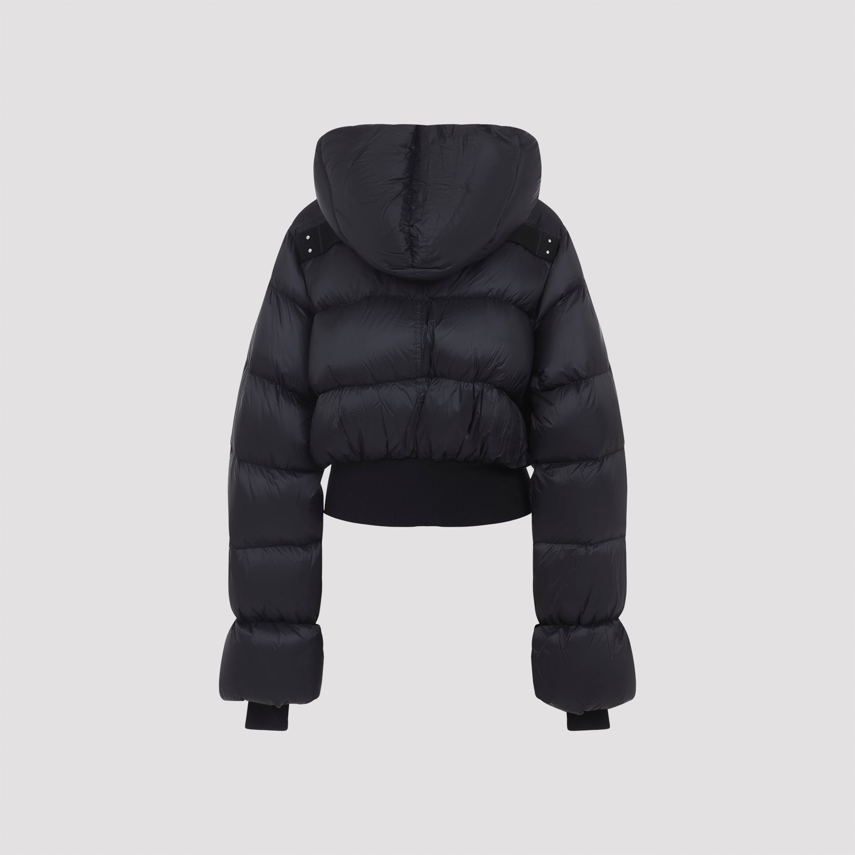RICK OWENS Men's Hooded Feather Down Jacket