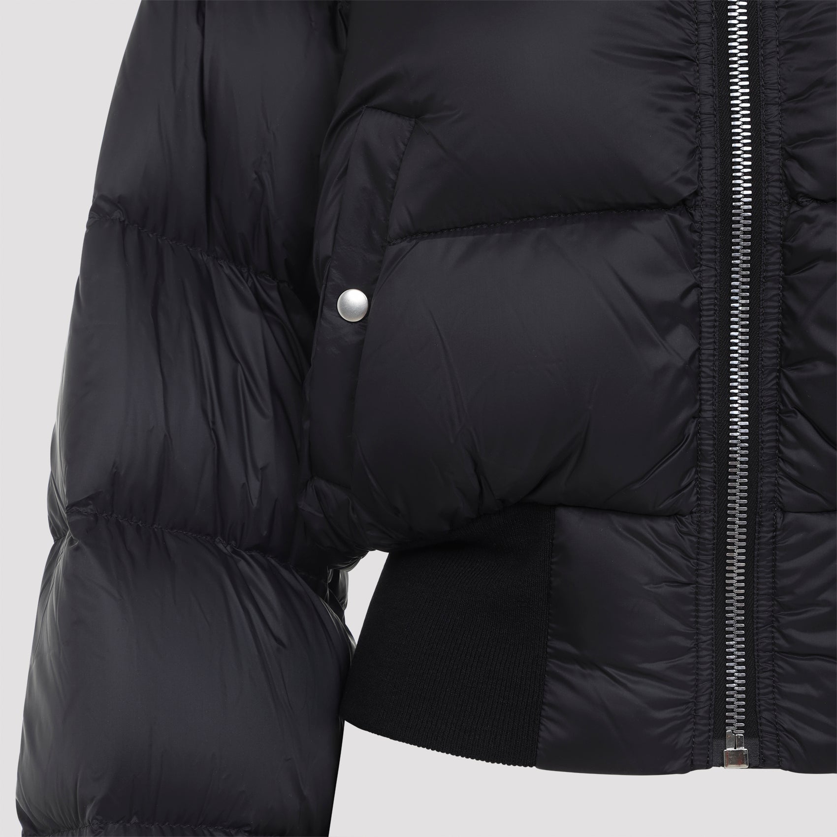 RICK OWENS Men's Hooded Feather Down Jacket
