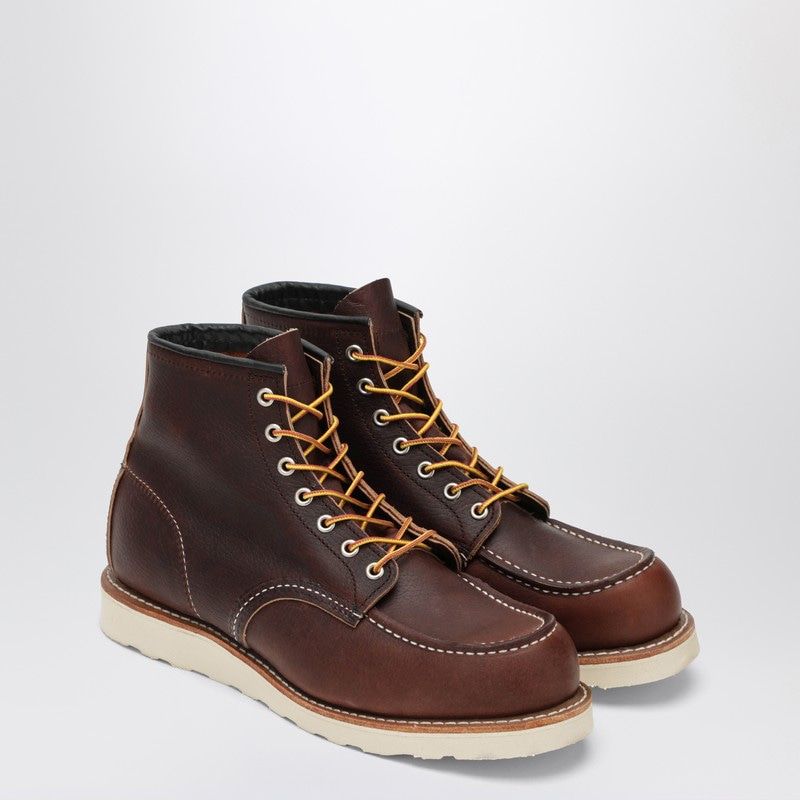 RED WING Classic Moc Brown Leather Boot for Men