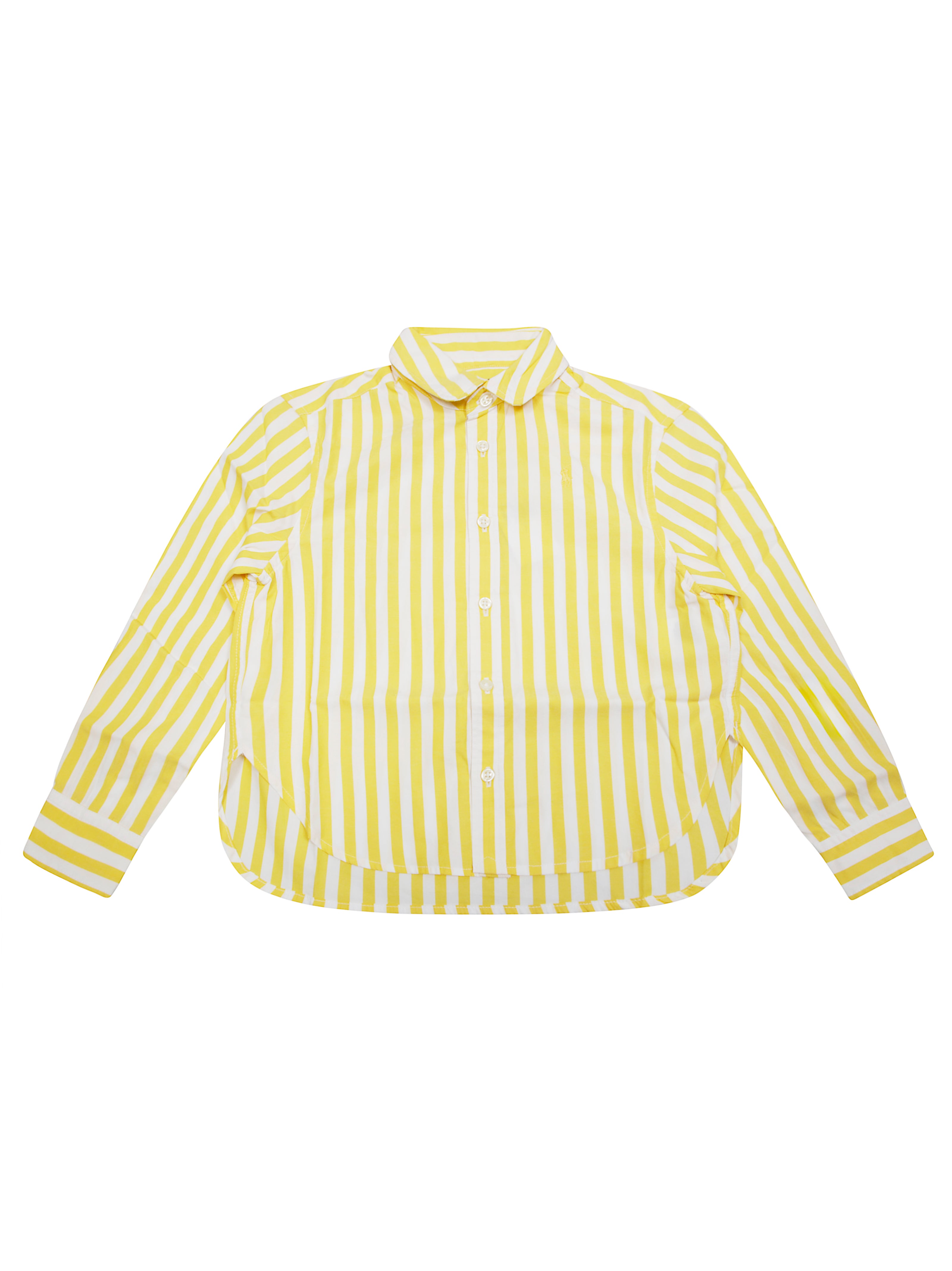 POLO RALPH LAUREN Youth Mini Striped Button-Down Shirt with Embroidered Detail