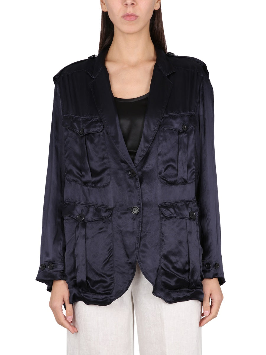 ASPESI Essential Women's Single-Breasted Jacket with Pockets