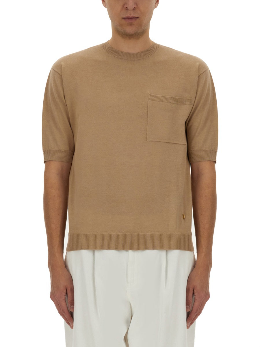 MOSCHINO COUTURE Luxury Wool-Silk Blend Sweater for Men